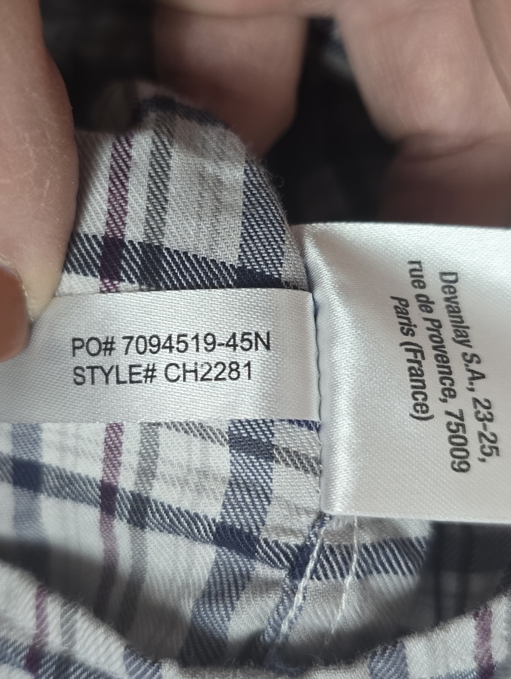 Lacoste 100% Cotton Plaid Button Down Long Sleeve Shirt Men’s Large Regular Fit - Picture 12 of 13